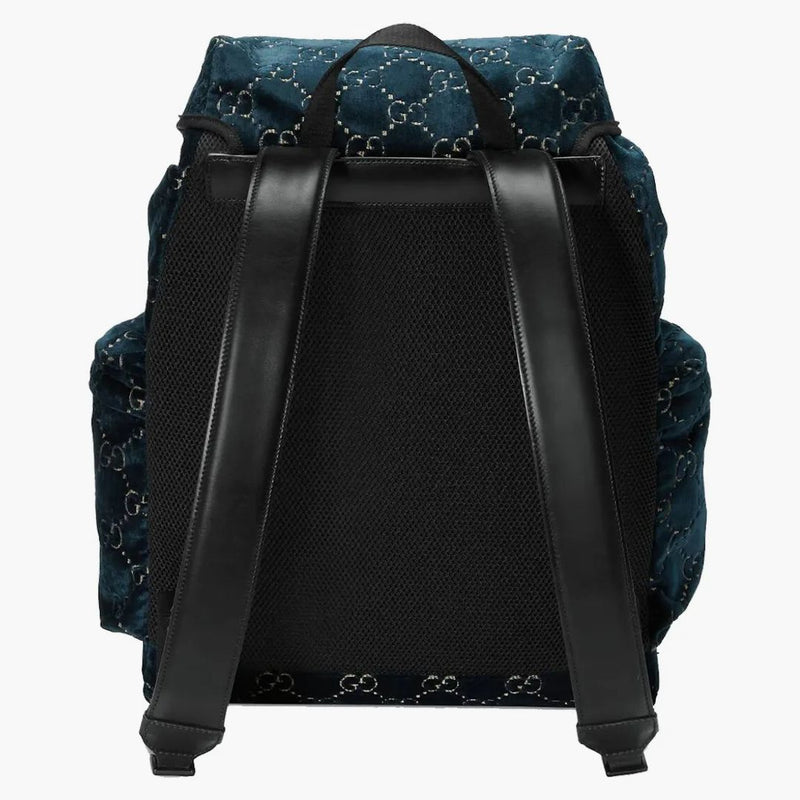 Gucci batoh GG Velvet Medium Blue