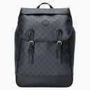 Mochila Gucci Medium GG Supreme Canvas Black/Gray