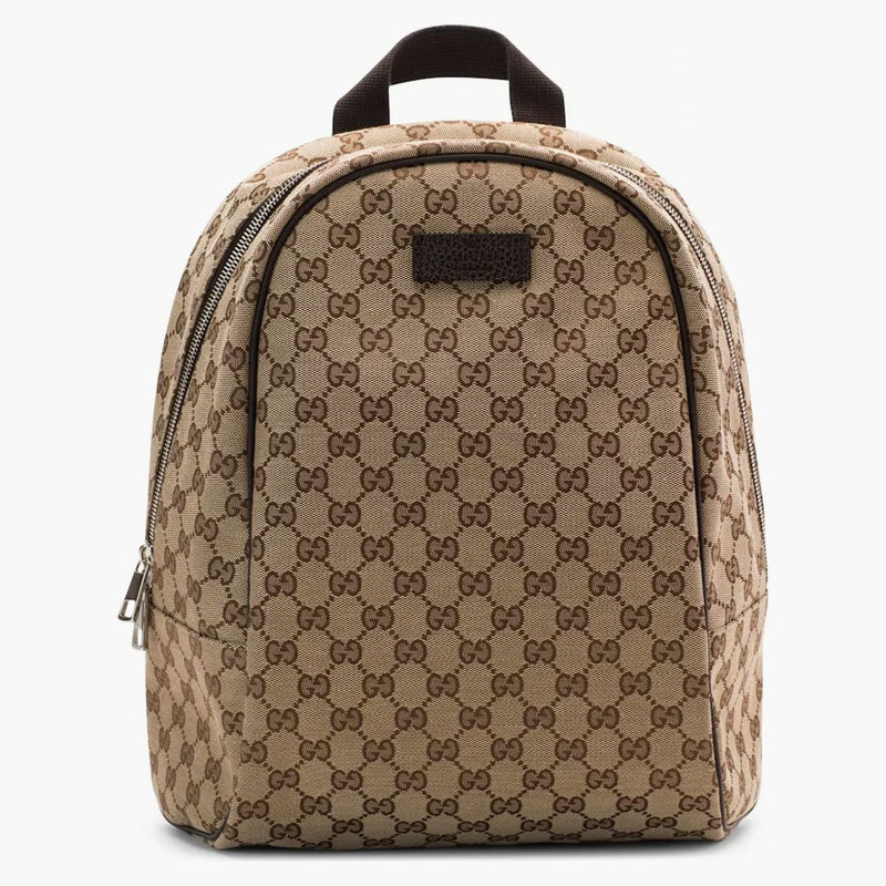 Monogram batohu Gucci Top Zip GG BEIGE/BROWN
