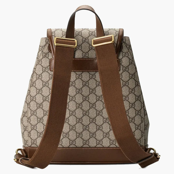 Batoh Gucci s vzájemně propojením G Beige/Ebony