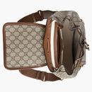Mochila Gucci con entrelazado G beige/ébano