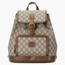 Mochila Gucci con entrelazado G beige/ébano