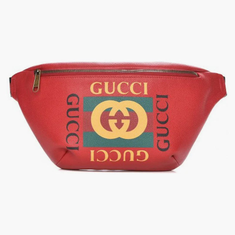 Gucci Logo Belt Borse Hibiscus Red