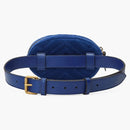 Gucci Marmont Belt Bag Matelasse Velvet Cobalt