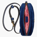 Gucci Marmont Belt Bag Matelasse Velvet Cobalt