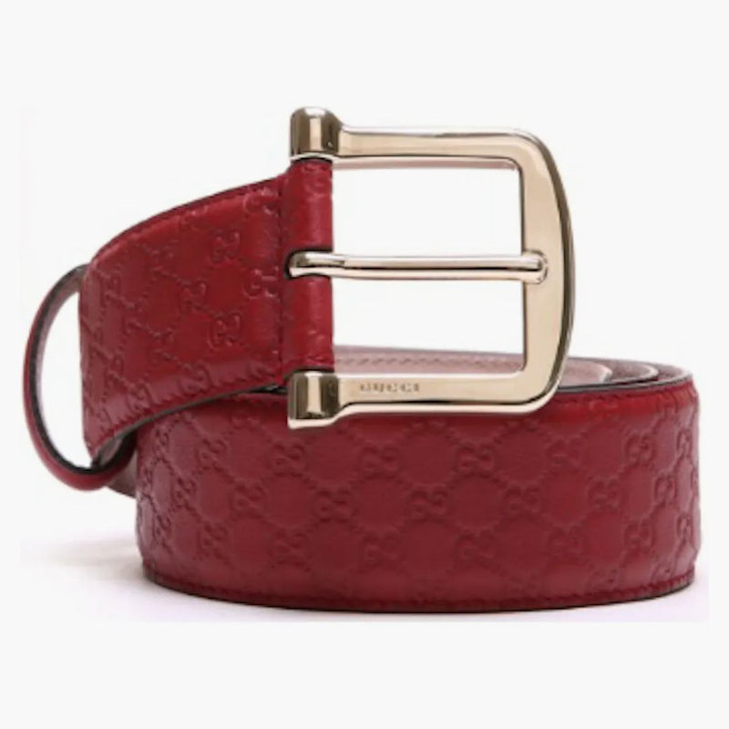 Gucci Belt Microguccissima 1.5w Red