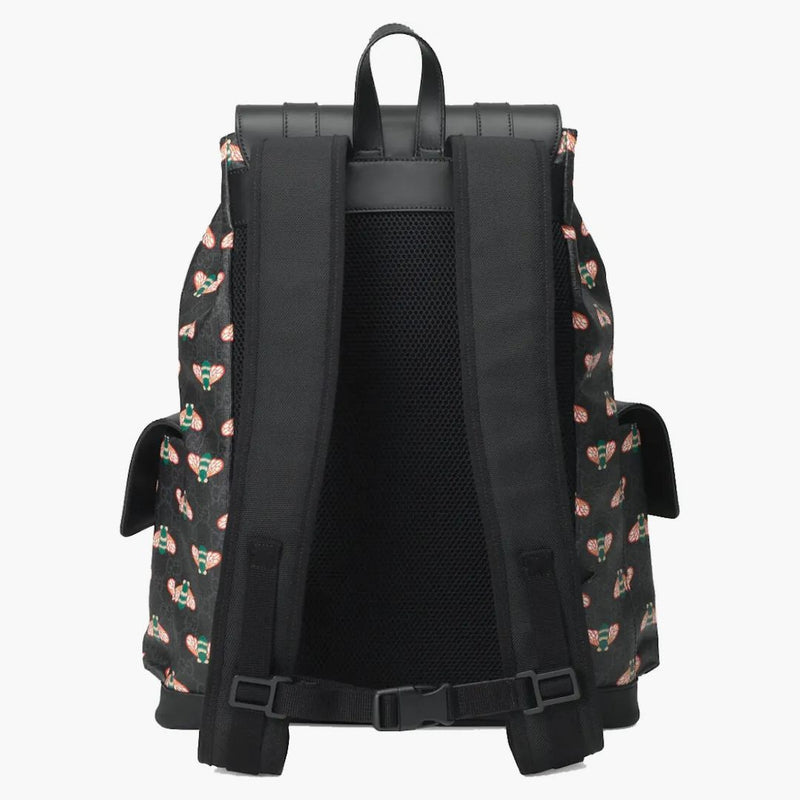 Batoh Gucci Besiary s včely GG Supreme Black