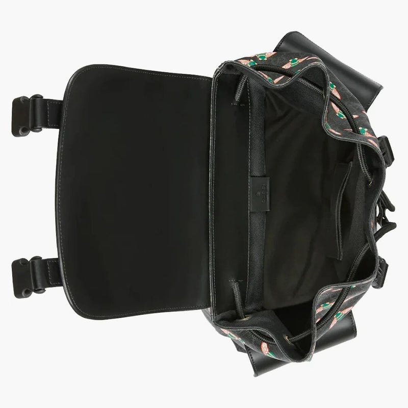 Batoh Gucci Besiary s včely GG Supreme Black