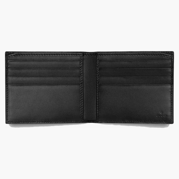 Gucci Bifold Wallet GG Supreme Bee Print (8 kortplatser) Beige/Ebony