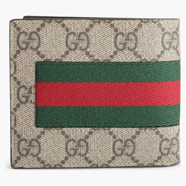 Gucci Bifold Wallet Gg Supreme Web Brown