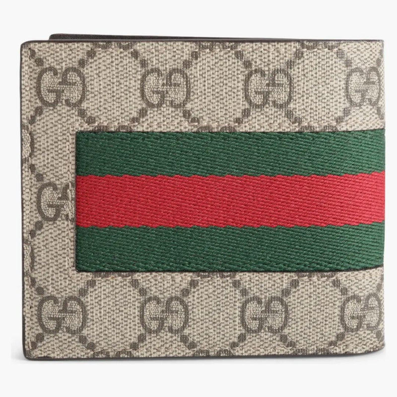 Gucci Bifold Wallet Gg Supreme Web Brown