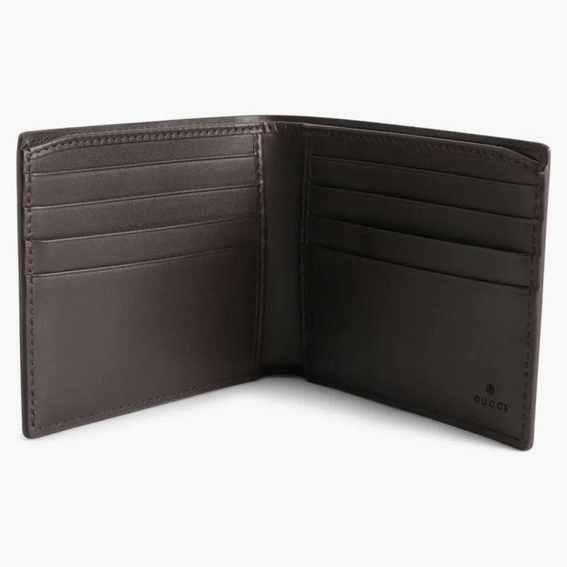 Gucci Bifold Wallet Gg Supreme Web Brown