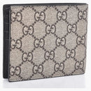 Gucci Bifold Wallet GG Supreme Tiger Beige