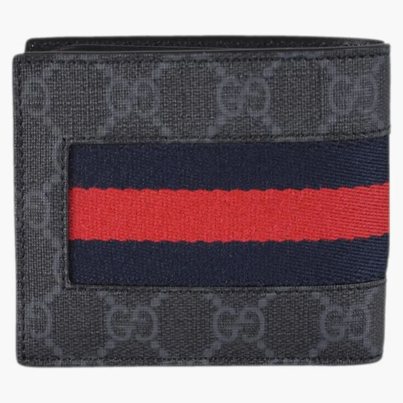 Gucci Bifold peněženka GG Supreme Web Black