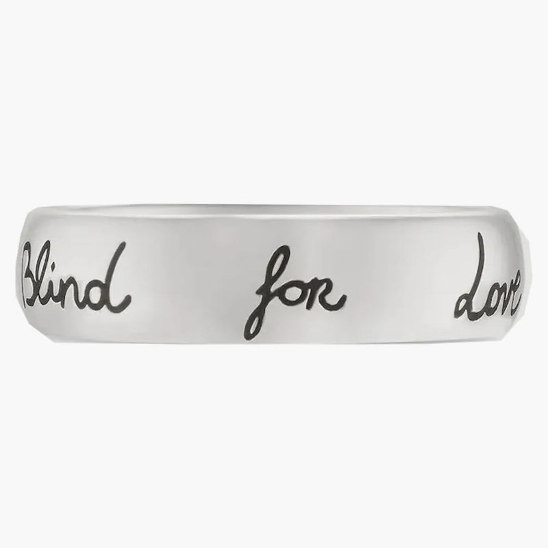 Gucci Blind For Love Ring Silver