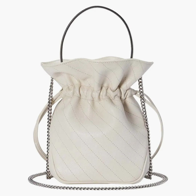 Gucci Blondie Mini Bucket Bag White