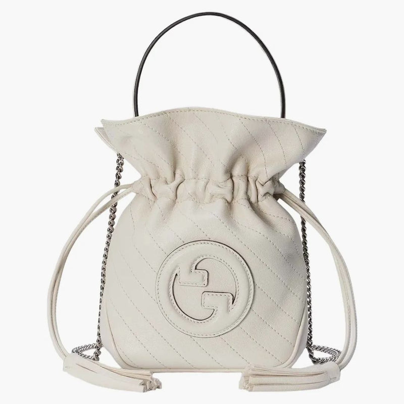 Gucci Blondie Mini Bucket Bag White