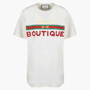 Gucci Boutique Print Cotton T-Shirt White
