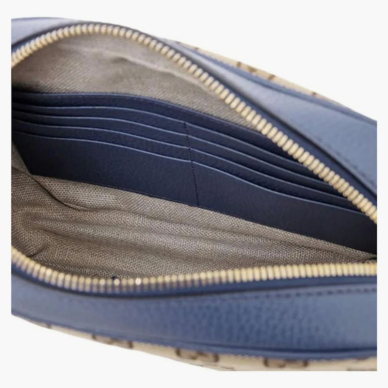 Taška na kameru Gucci Bree GG Supreme Blue/Beige