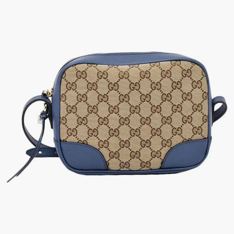 Taška na kameru Gucci Bree GG Supreme Blue/Beige