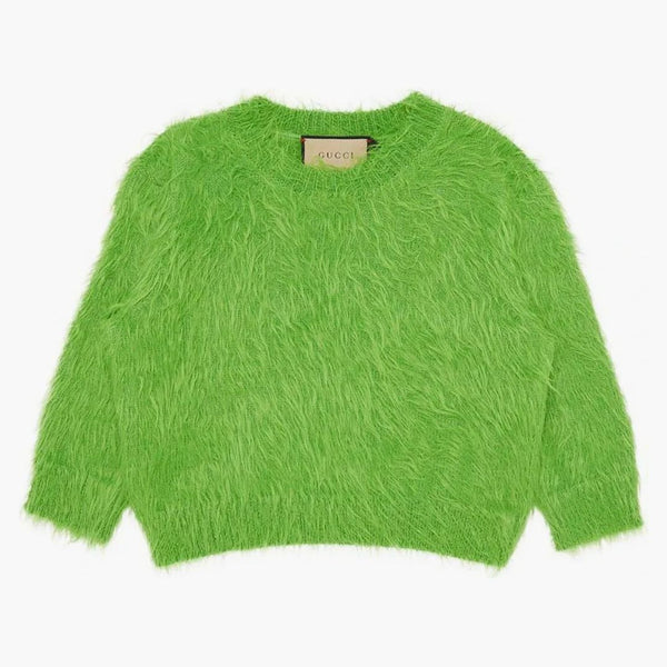 Green maglione in lana spazzolato Gucci verde