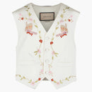 Gucci Butterfly Embroidered Vest White