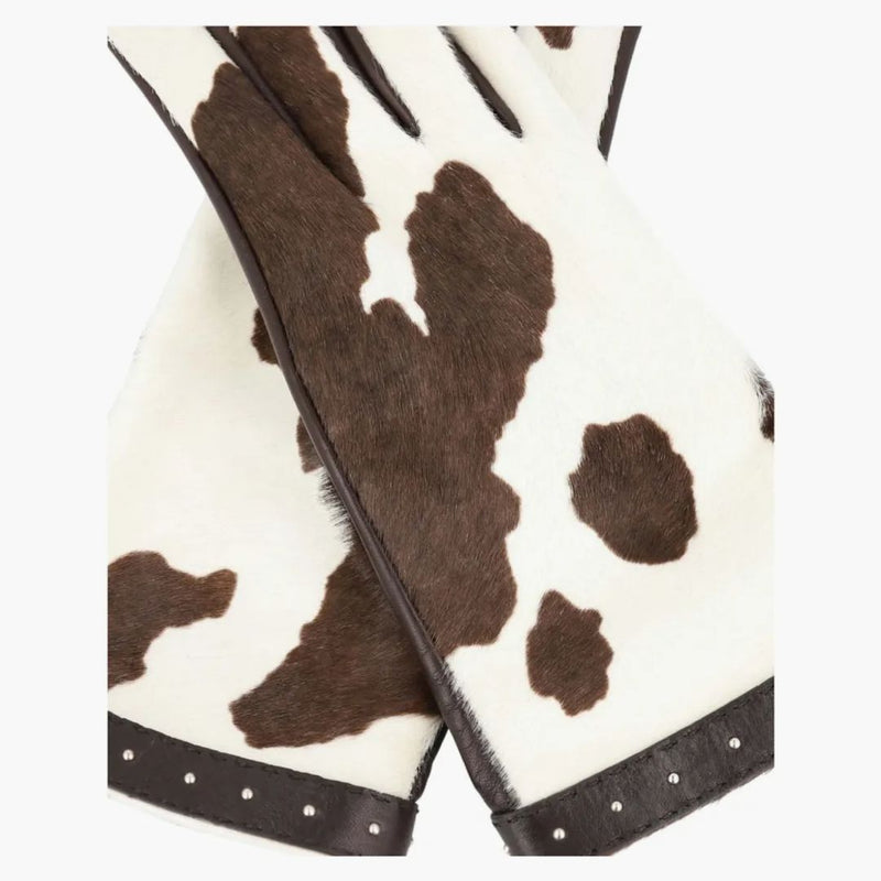 Gucci Calfskin Leather Gloves Brown