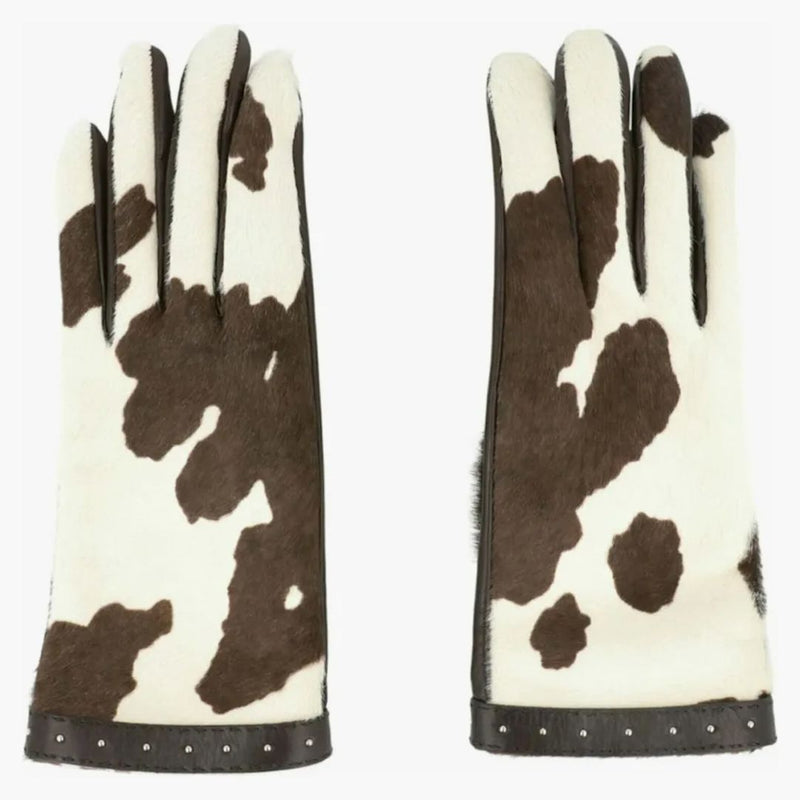 Gucci Calfskin Leather Gloves Brown