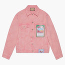 Gucci California GG Supreme Pattern Denim Giacca rosa