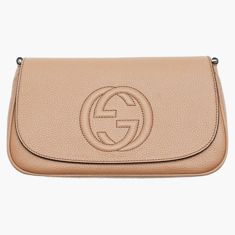 Gucci Camelia Shoulder Bag Rose Beige/Light Tan