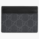 Gucci Card Case GG Supreme Kingsnake Print Black/Gray