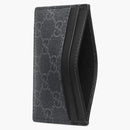 Gucci Card Case GG Supreme Kingsnake Print Black/Gray