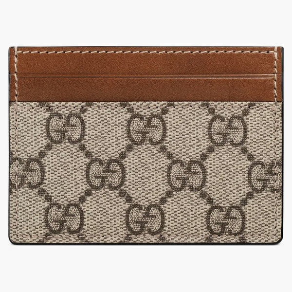 Gucci Card Case Supreme Beige