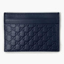 Gucci Card Case Microguccissima (5 Card Slot) Navy Blue
