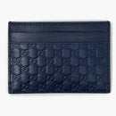 Gucci Card Case Microguccissima (5 Card Slot) Navy Blue