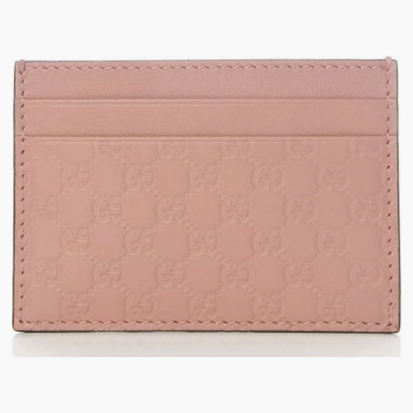 Gucci Card Case Microguccissima (5 Card Slot) Soft Pink