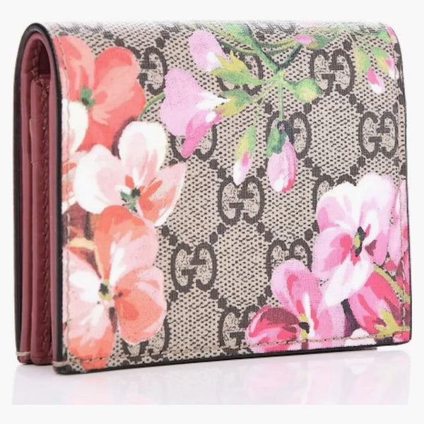 Gucci Wallet Gg Supreme Blooms Pink