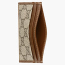 Případ karty Gucci s propojením g béžové/ebeny