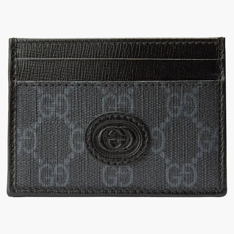 Gucci -kortfodral med sammanlåsande g svart