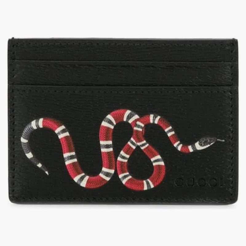 Gucci Card Holder Kingsnake Black