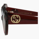 Gucci Cat Eye-Frame Acetate Sunglasses Burgundy/Yellow (GG0781S-30009261-005)