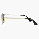 Gucci Cat Eye-Frame Metal Sunglasses Gold/Gold/Silver (GG0898S-30010504-002)
