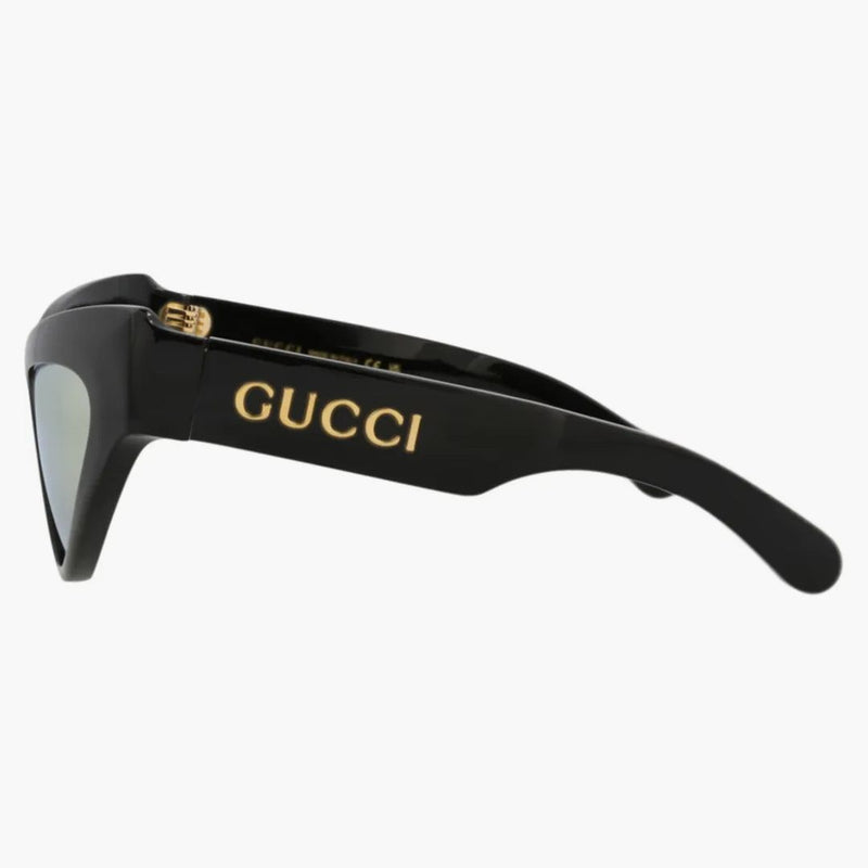 Gucci Cat Eye-Frame Recycled Acetate Sunglasses Black/Black/Gold (GG1294S-30013847-002)