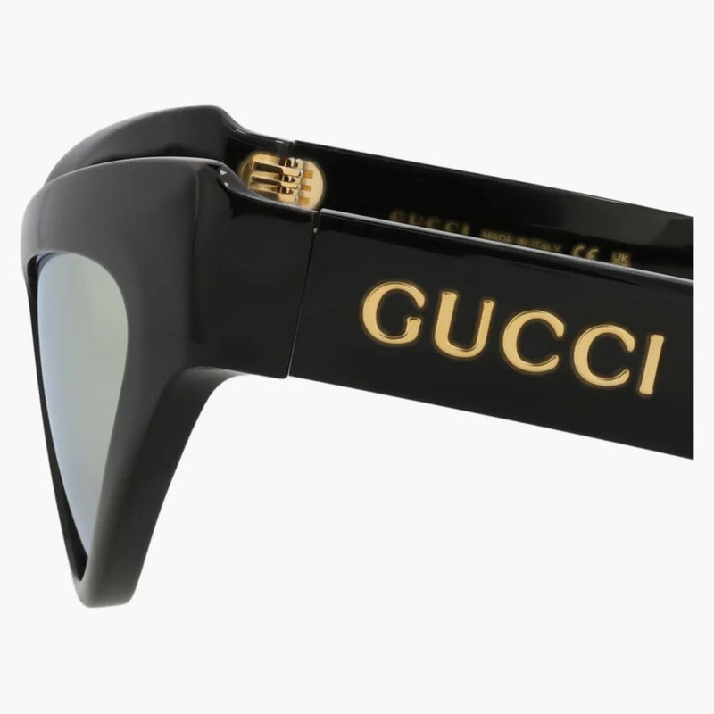 Gucci Cat Eye-Frame Recycled Acetate Sunglasses Black/Black/Gold (GG1294S-30013847-002)