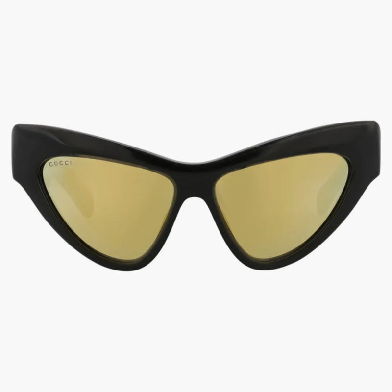Gucci Cat Eye-Frame Recycled Acetate Sunglasses Black/Black/Gold (GG1294S-30013847-002)
