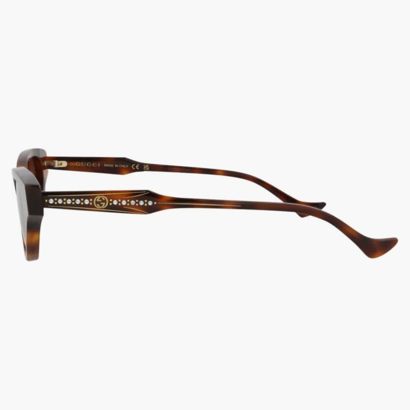 Recyklované acetátové sluneční brýle Gucci Cat Eye-Frame Havana/Havana/Brown (GG1298S-30013901-002)