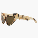 GUCCI CAT Eye-Frame Recycled Acetate Sunglasses Ivory/Ichory/Brown (GG1294S-30013847-003)
