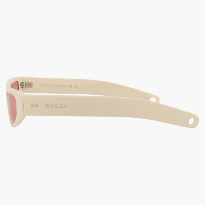 GUCCI CAT Eye-Frame Recycled Acetate Sunglasses Ivory/Ichor/Red (GG1634S-30014927-005)