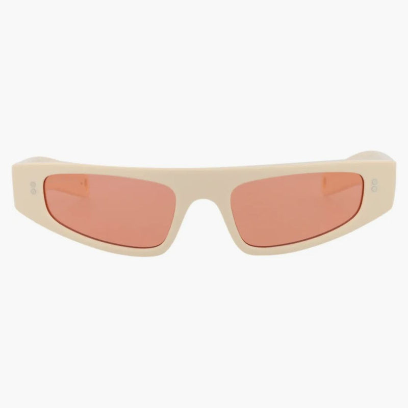 GUCCI CAT Eye-Frame Recycled Acetate Sunglasses Ivory/Ichor/Red (GG1634S-30014927-005)