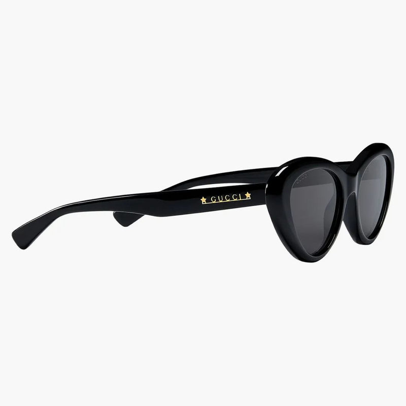 Gucci Cat-Eye Frame Sunglasses Black/Solid Gray (706685 J0740 1012)